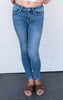 Super Soft Mid Rise Crop Skinny Jean - Flying Monkey - Final Sale