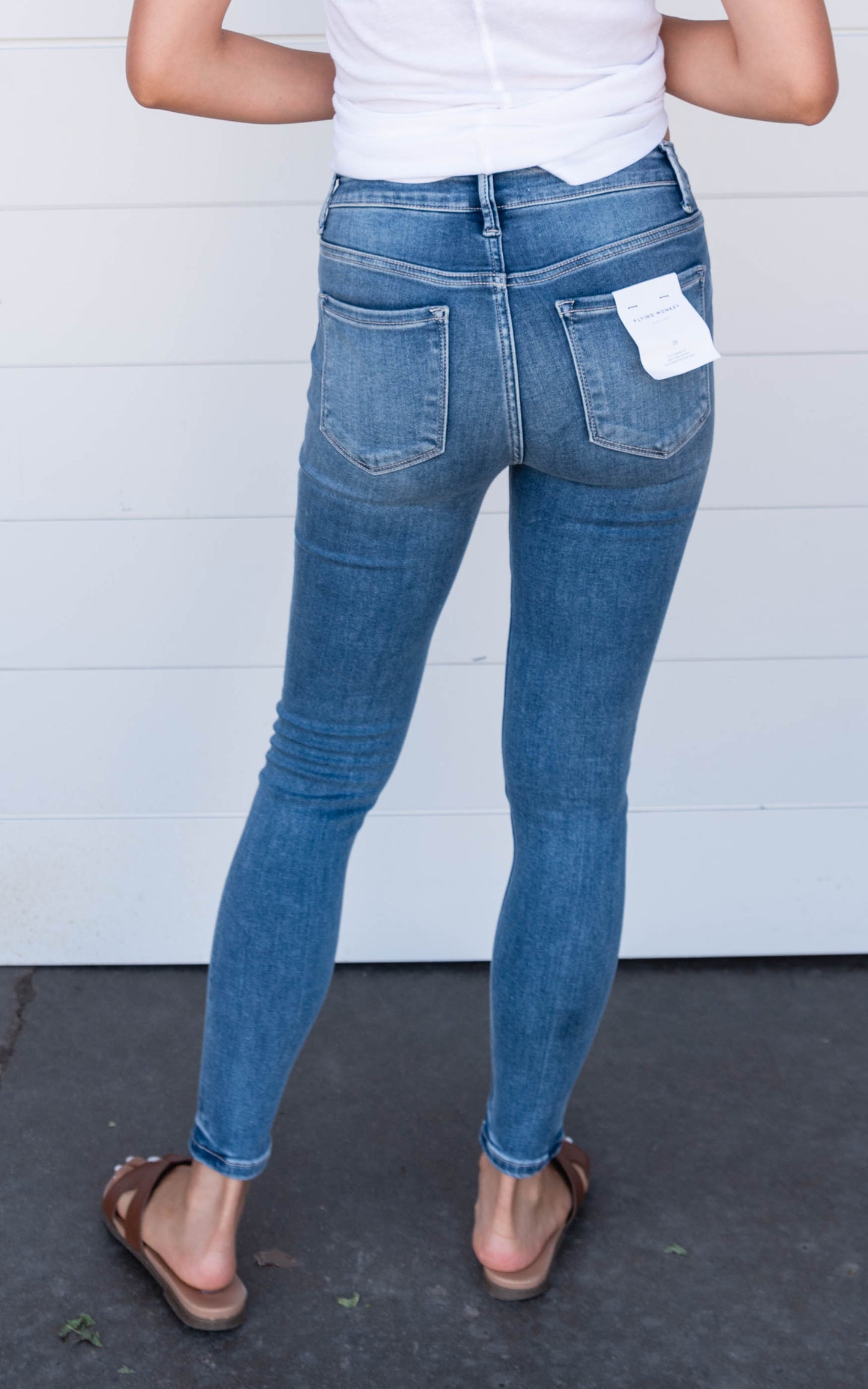 Super Soft Mid Rise Crop Skinny Jean - Flying Monkey - Final Sale