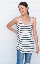 Sara's Steals and Deals Striped Reversible Tank - Final Sale*