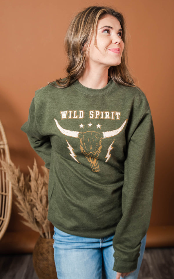 wild spirit crew sweatshirt