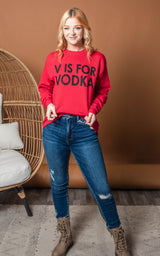 galentine vodka sweatshirt 