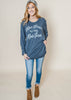  Kind is my Kinda of People Graphic Top - Navy, CLOTHING, BAD HABIT APPAREL, BAD HABIT BOUTIQUE 