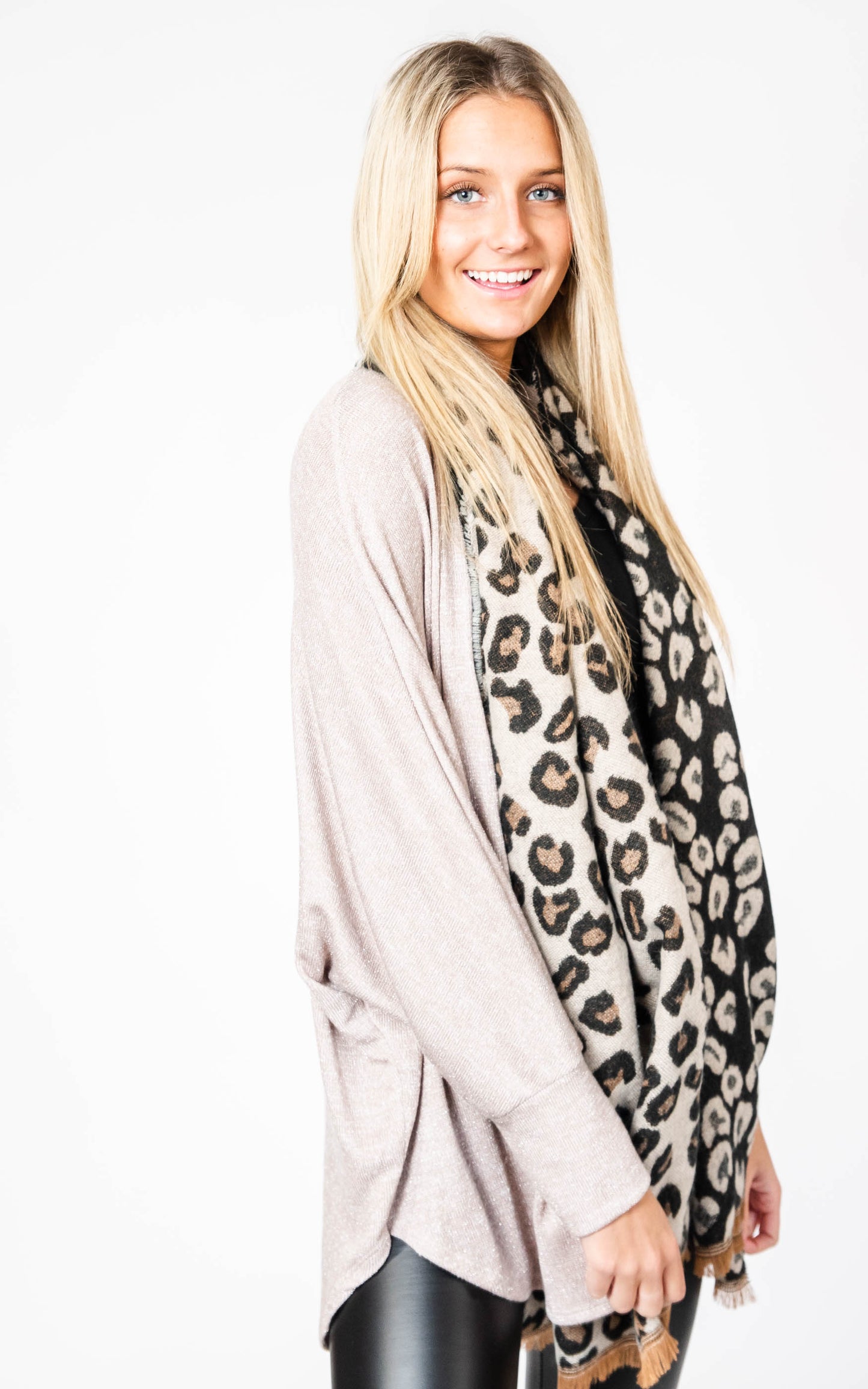  Leopard Scarf, CLOTHING, Leto, BAD HABIT BOUTIQUE 