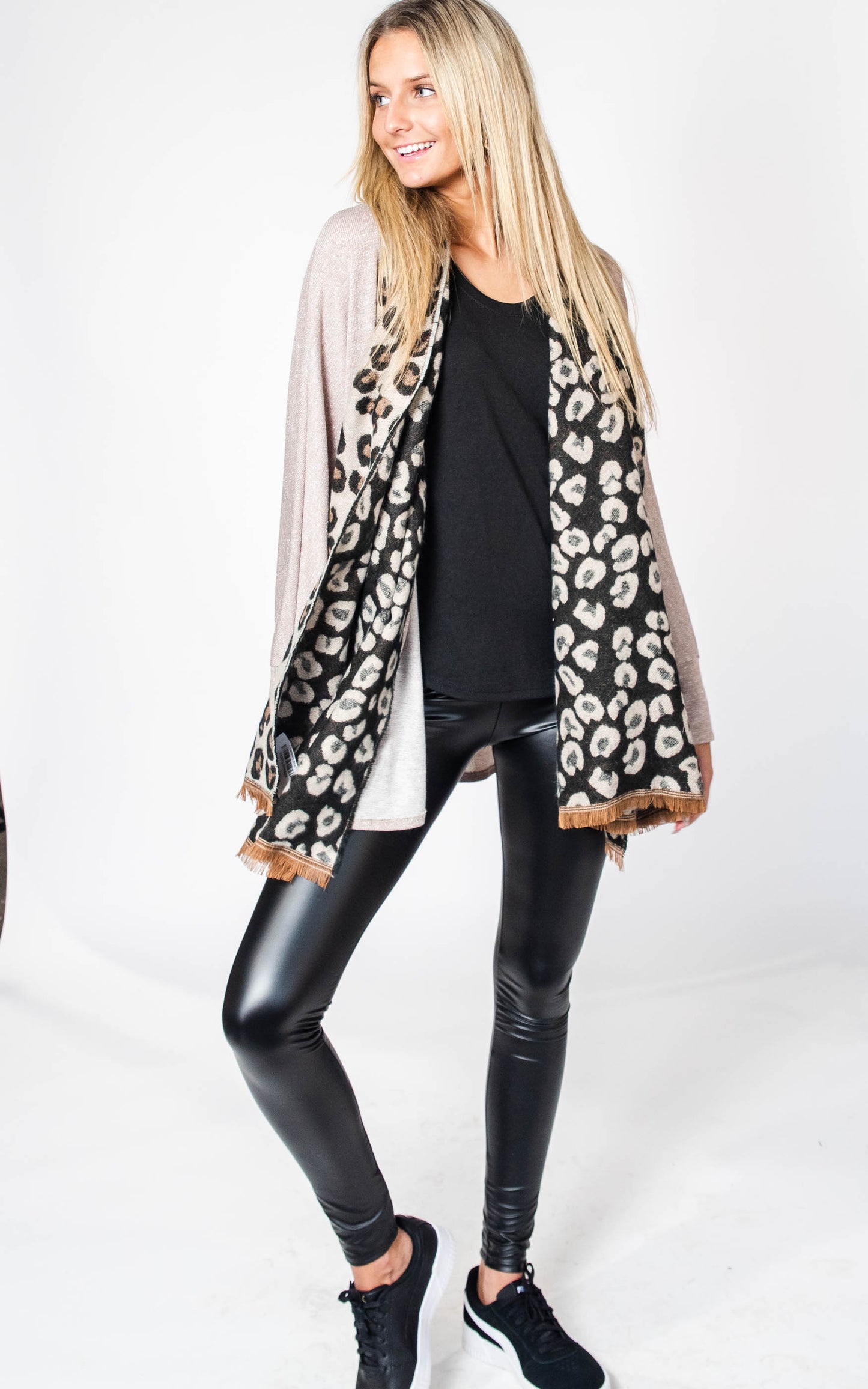  Leopard Scarf, CLOTHING, Leto, BAD HABIT BOUTIQUE 