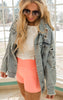 TOTAL STYLER DISTRESSED LONG-SLEEVE DENIM JACKET - Final Sale