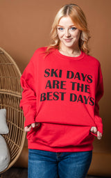 ski days winter sweatshirt 