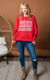 more love crewneck sweatshirt
