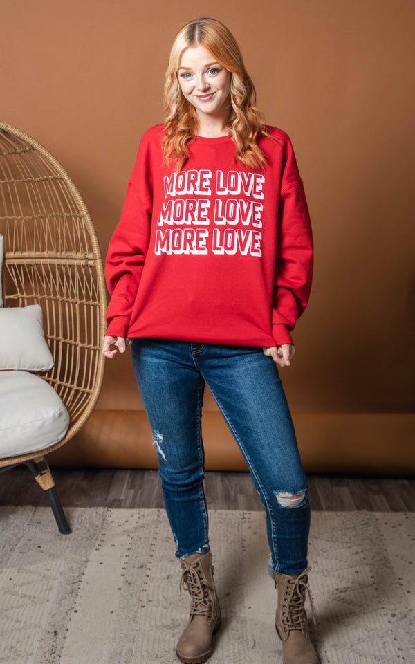 more love crewneck sweatshirt