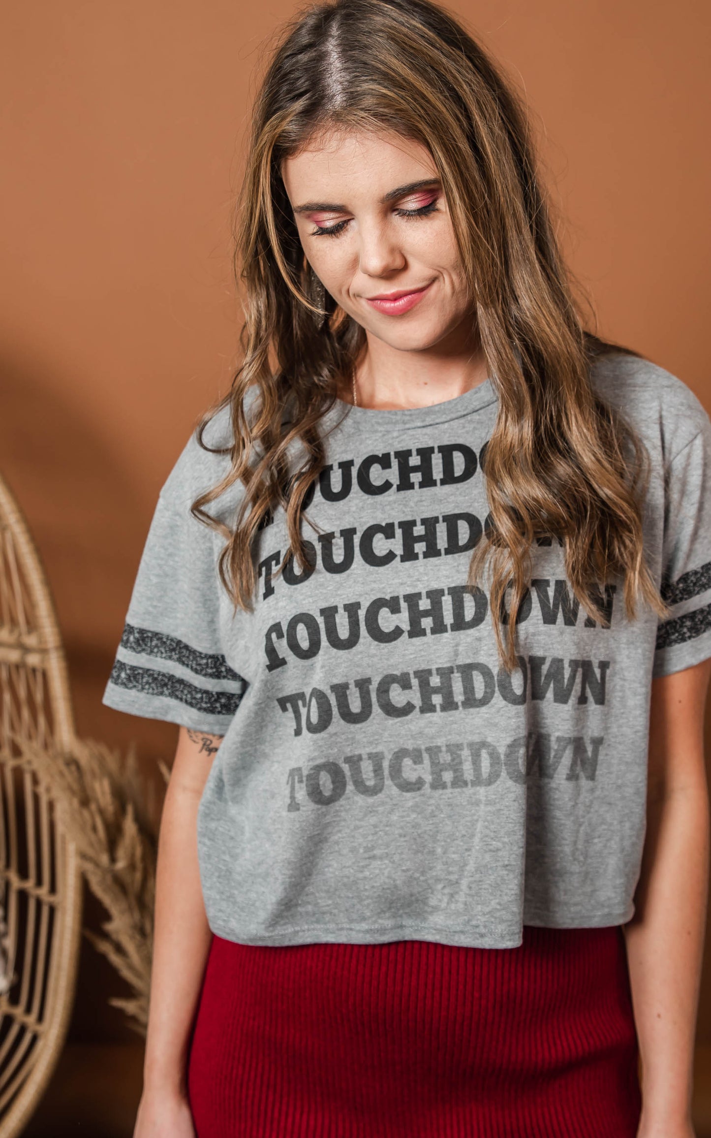 TOUCHDOWN CROPPED T-SHIRT