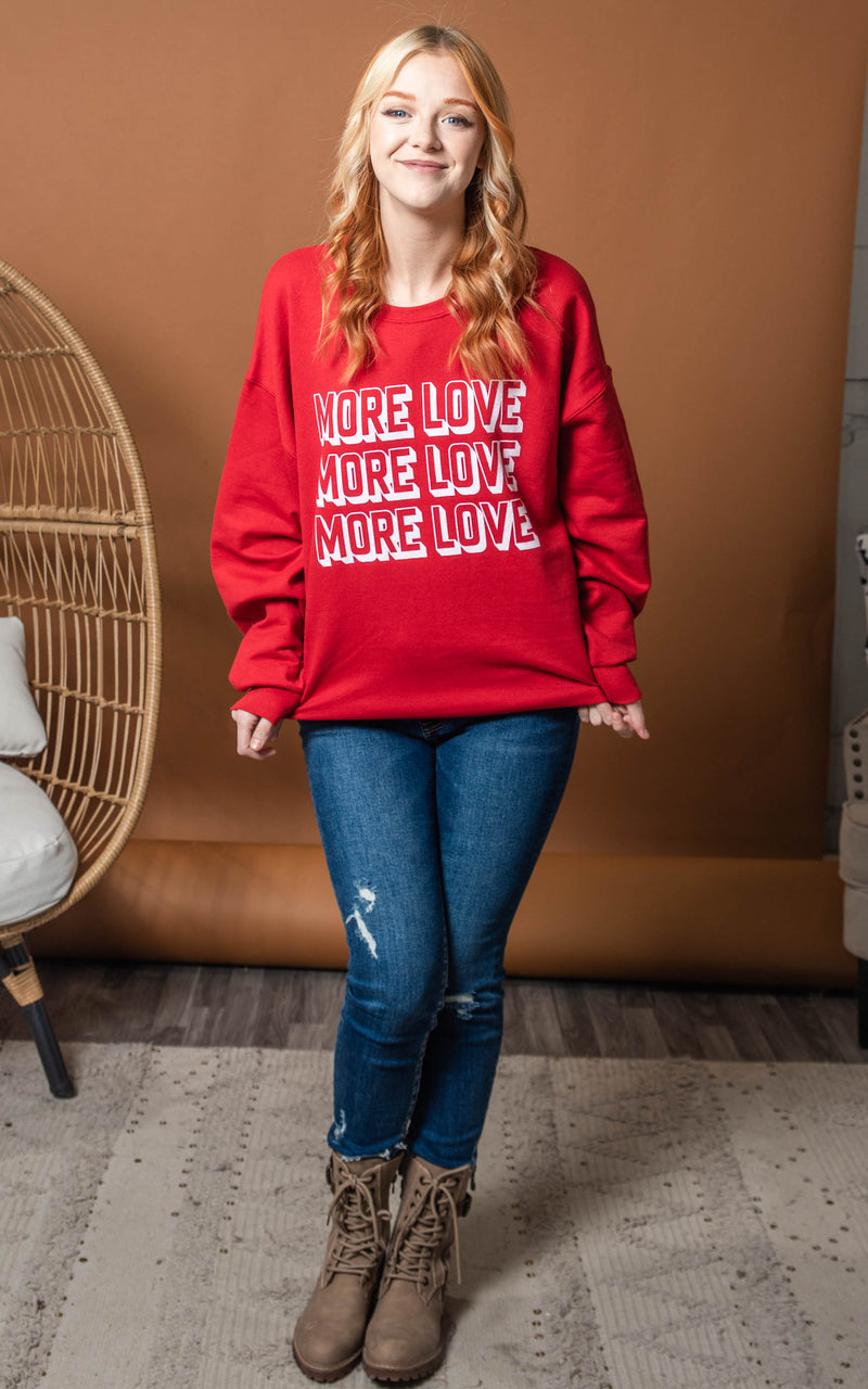 more love valentine sweatshirt 