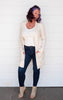 cream long cardigan 