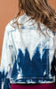 STRETCH CLASSIC CROP JACKET W TIE DYE | VERVET - FINAL SALE