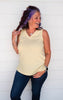 soft yellow ribbed tank top 