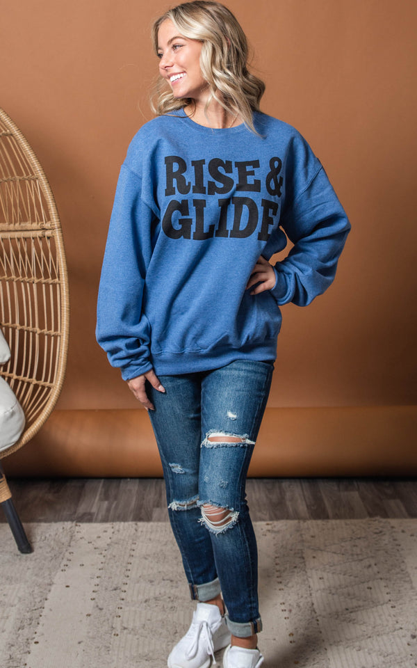 rise and glide sweatshirt 