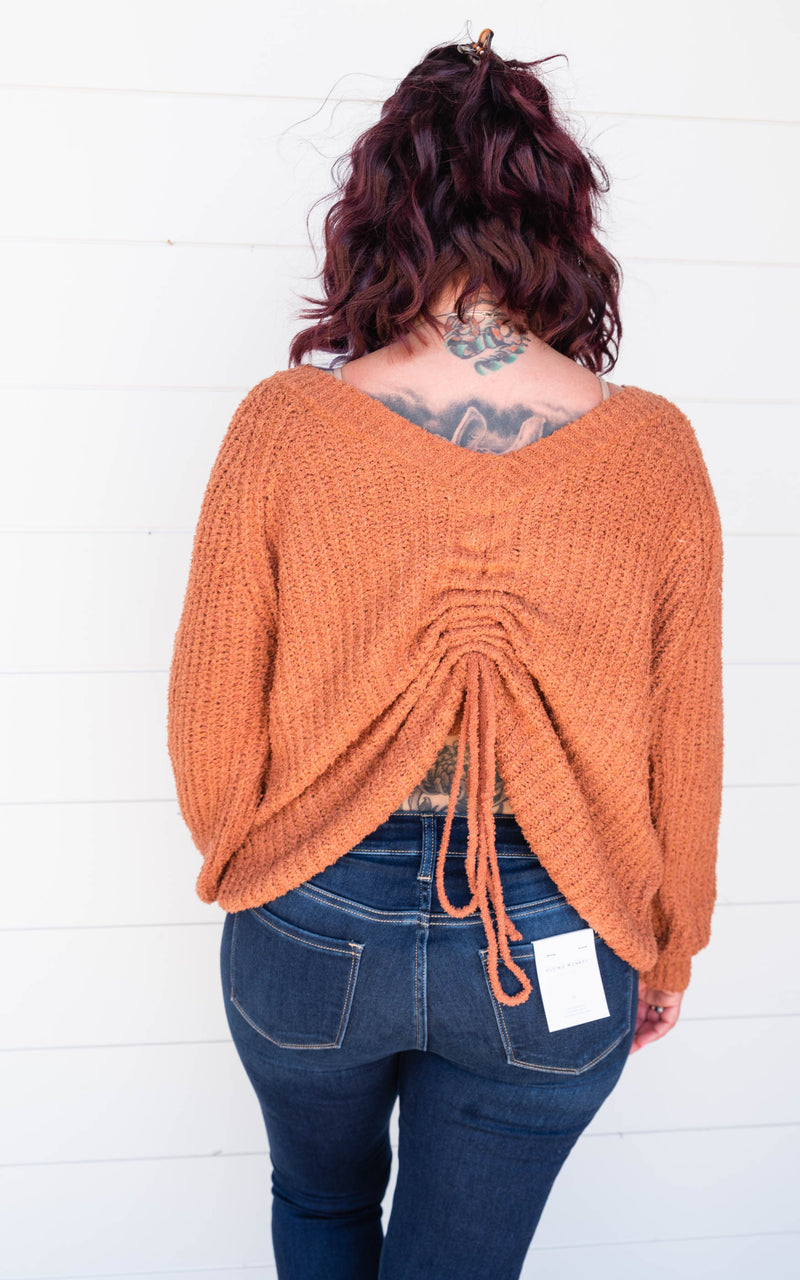Reversible V-Neck Knit Sweater - Miracle - Final Sale