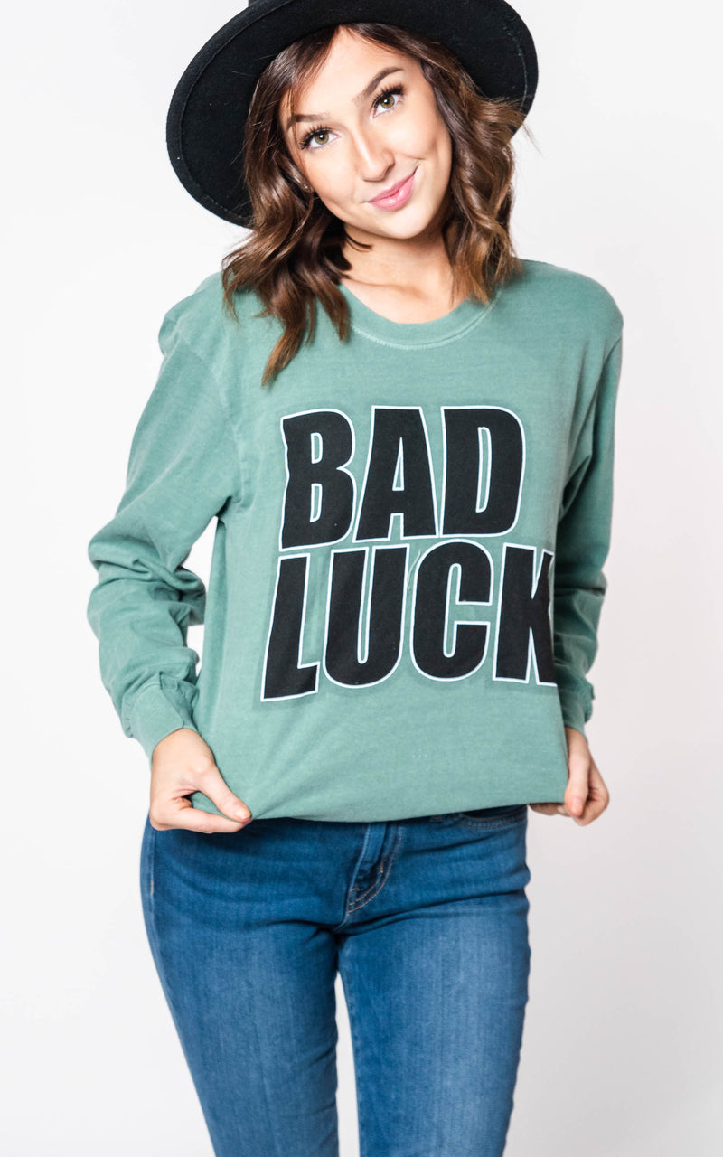  Bad Luck Long Sleeve Top, CLOTHING, BAD HABIT APPAREL, BAD HABIT BOUTIQUE 