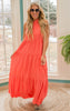 CORAL MAXI DRESS