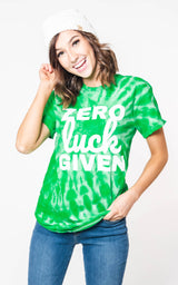  Zero Luck Given Tie Dye T-shirt, CLOTHING, BAD HABIT APPAREL, BAD HABIT BOUTIQUE 
