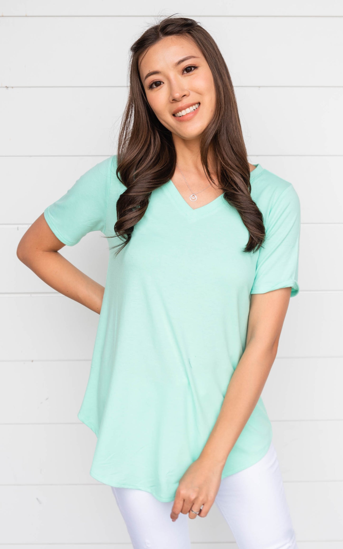 MINT SHORT SLEEVE TOP 