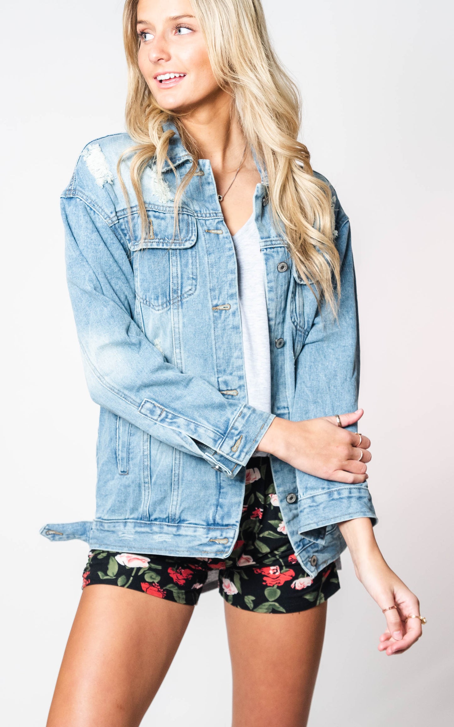  Your Boyfriends Oversized Denim Jacket, CLOTHING, VERVERET, BAD HABIT BOUTIQUE 