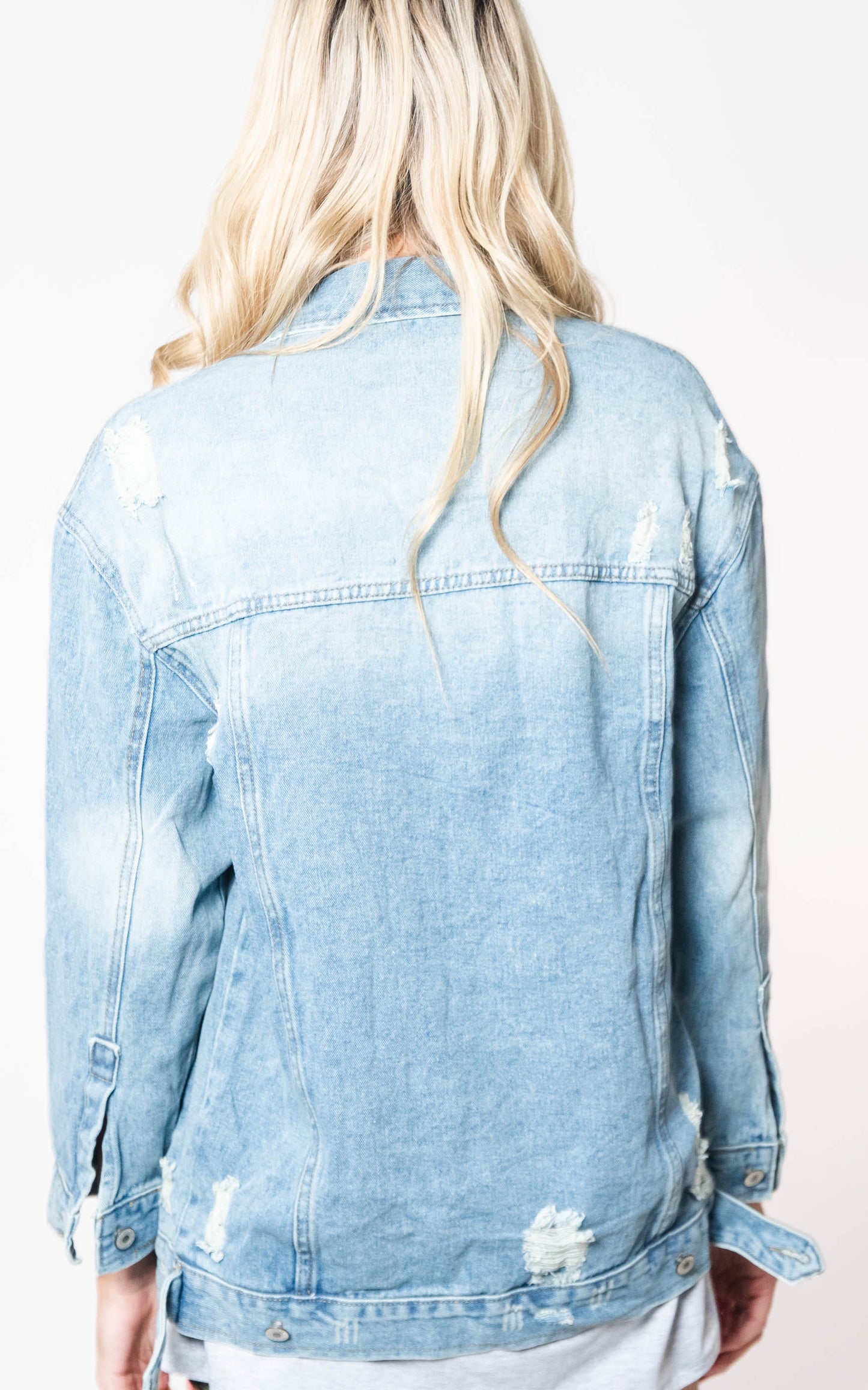  Your Boyfriends Oversized Denim Jacket, CLOTHING, VERVERET, BAD HABIT BOUTIQUE 