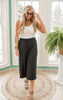 High Waisted Solid Knit Pants by White Birch