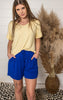 royal drawstring shorts