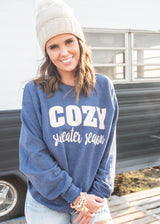  Cozy Sweater Season Sweatshirt, CLOTHING, Bad Habit Appareal, BAD HABIT BOUTIQUE 