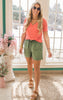 Linen Drawstring Shorts - Final Sale