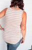 Stripe V-Neck Tank Top - Final Sale