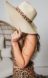 leopard sun hat 