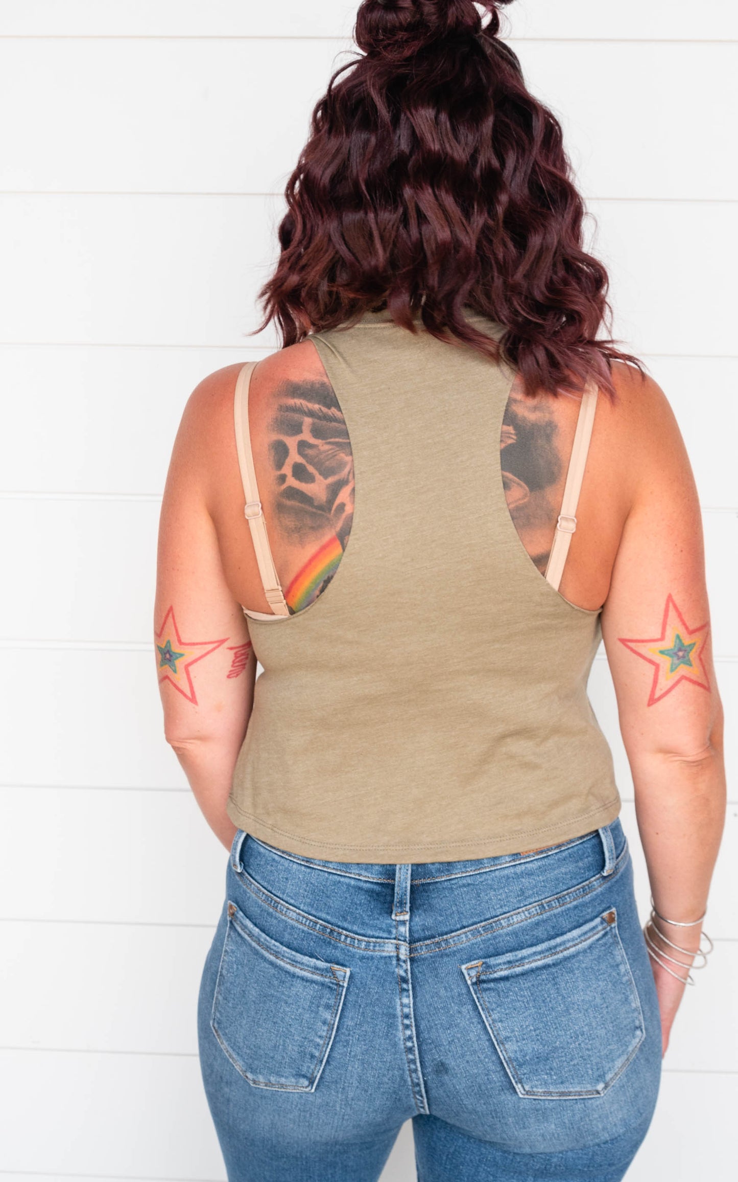 Which Ways The Beach Crop Muscle Tank** - Final Sale