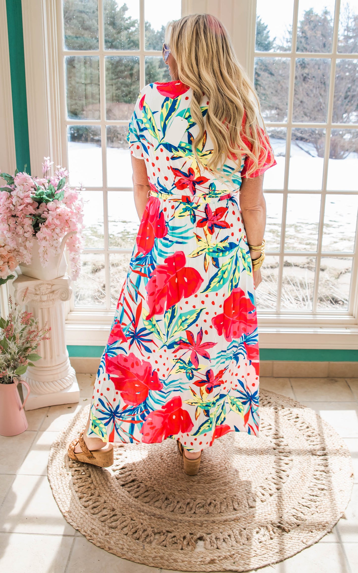 Aloha Friend Maxi Print Dress 