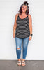 Sara's Steals and Deals Striped Reversible Tank - Final Sale*