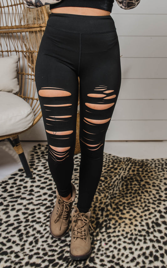 laser cut leggings