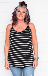 Sara's Steals and Deals Striped Reversible Tank - Final Sale*