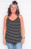 Sara's Steals and Deals Striped Reversible Tank - Final Sale*