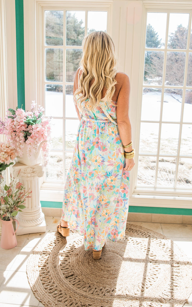 Ready for Spring Break Floral Maxi Dress 