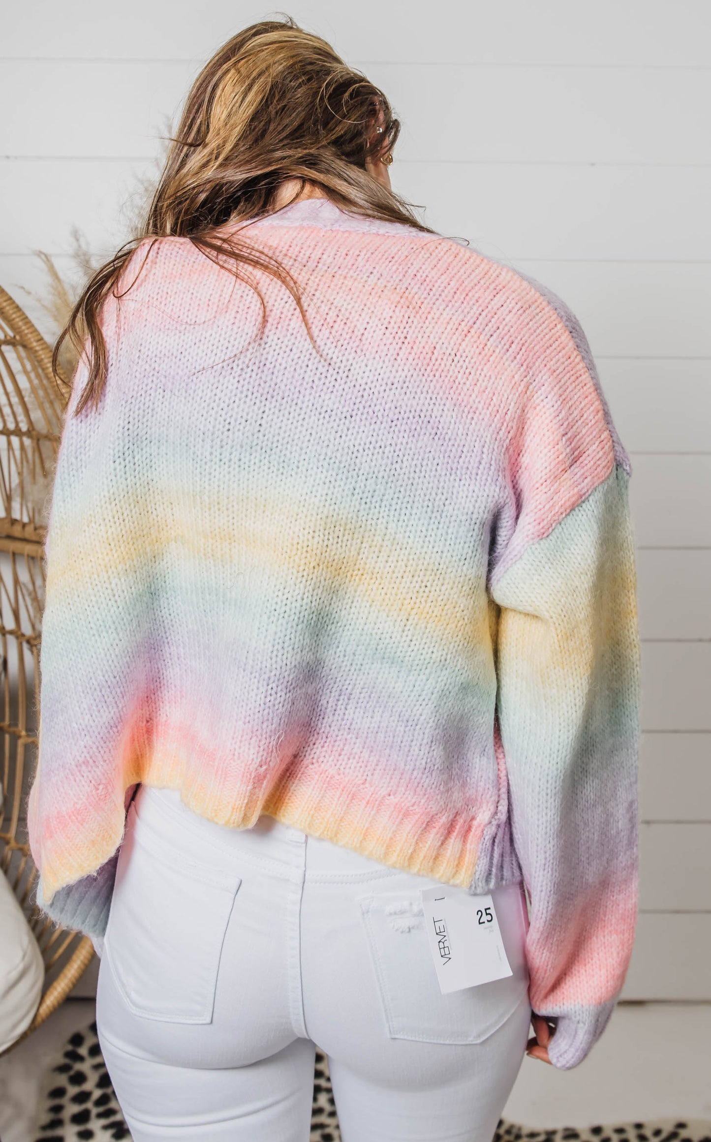 spring ombre rainbow cardigan 