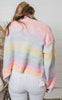 spring ombre rainbow cardigan 