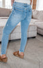 Judy Blue Shark Hem High Rise Skinny Jean