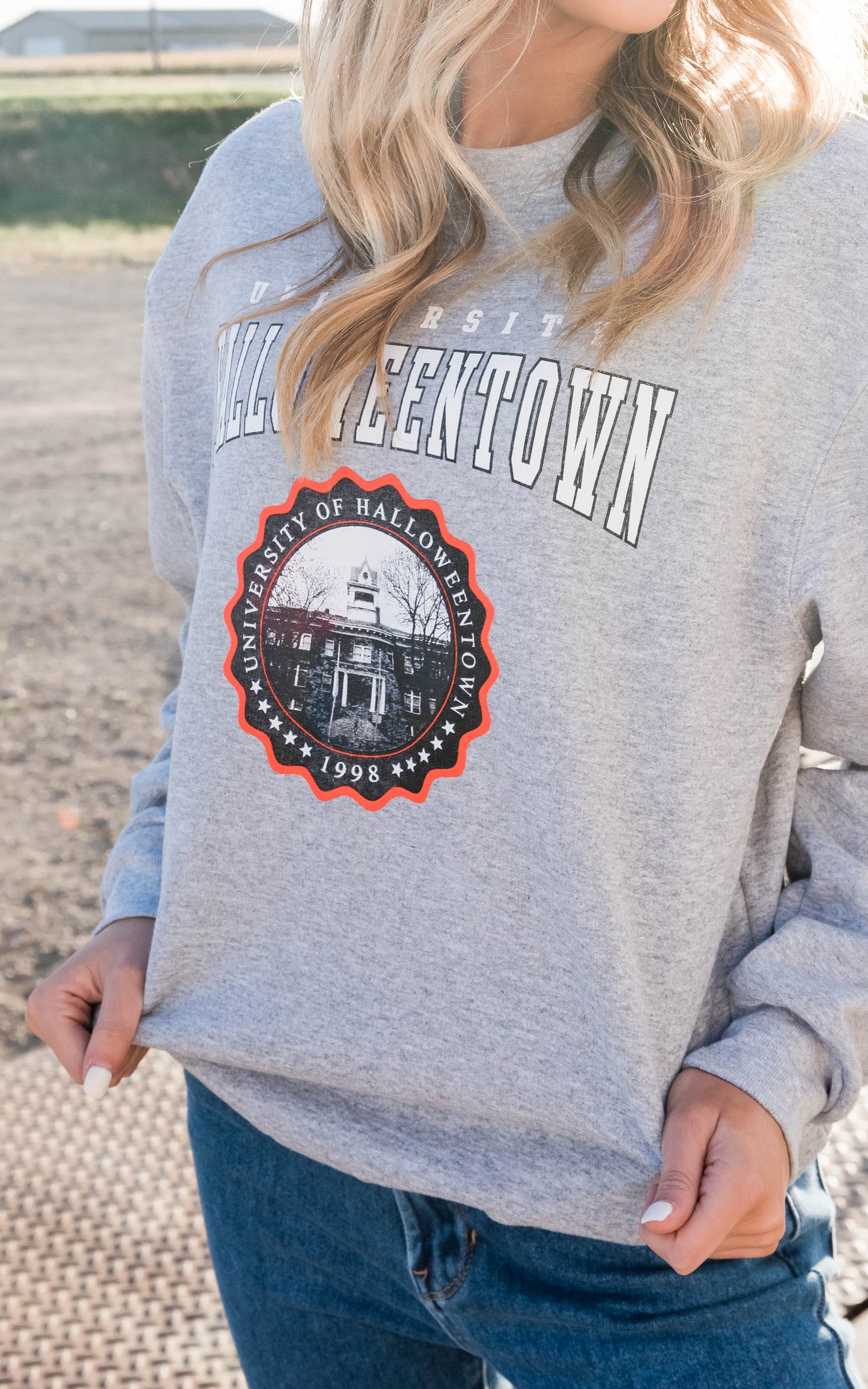  University of HalloweenTown Sweatshirt, CLOTHING, BAD HABIT APPAREL, BAD HABIT BOUTIQUE 