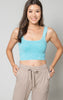 Mineral Washed Square Neck Crop Brami - Final Sale