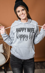 happy wife hoodie