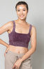 Mineral Washed Square Neck Crop Brami - Final Sale