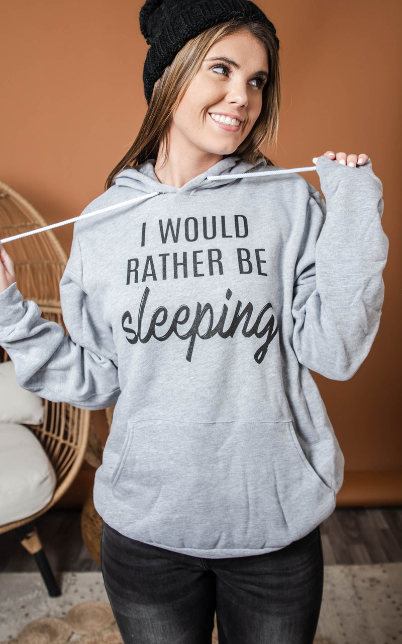rather be sleeping hoodie