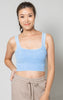 Mineral Washed Square Neck Crop Brami - Final Sale