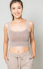 Mineral Washed Square Neck Crop Brami - Final Sale