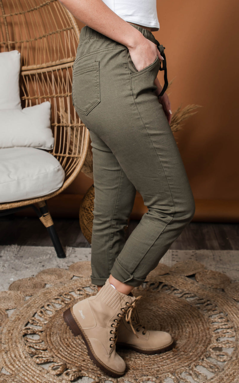olive joggers 