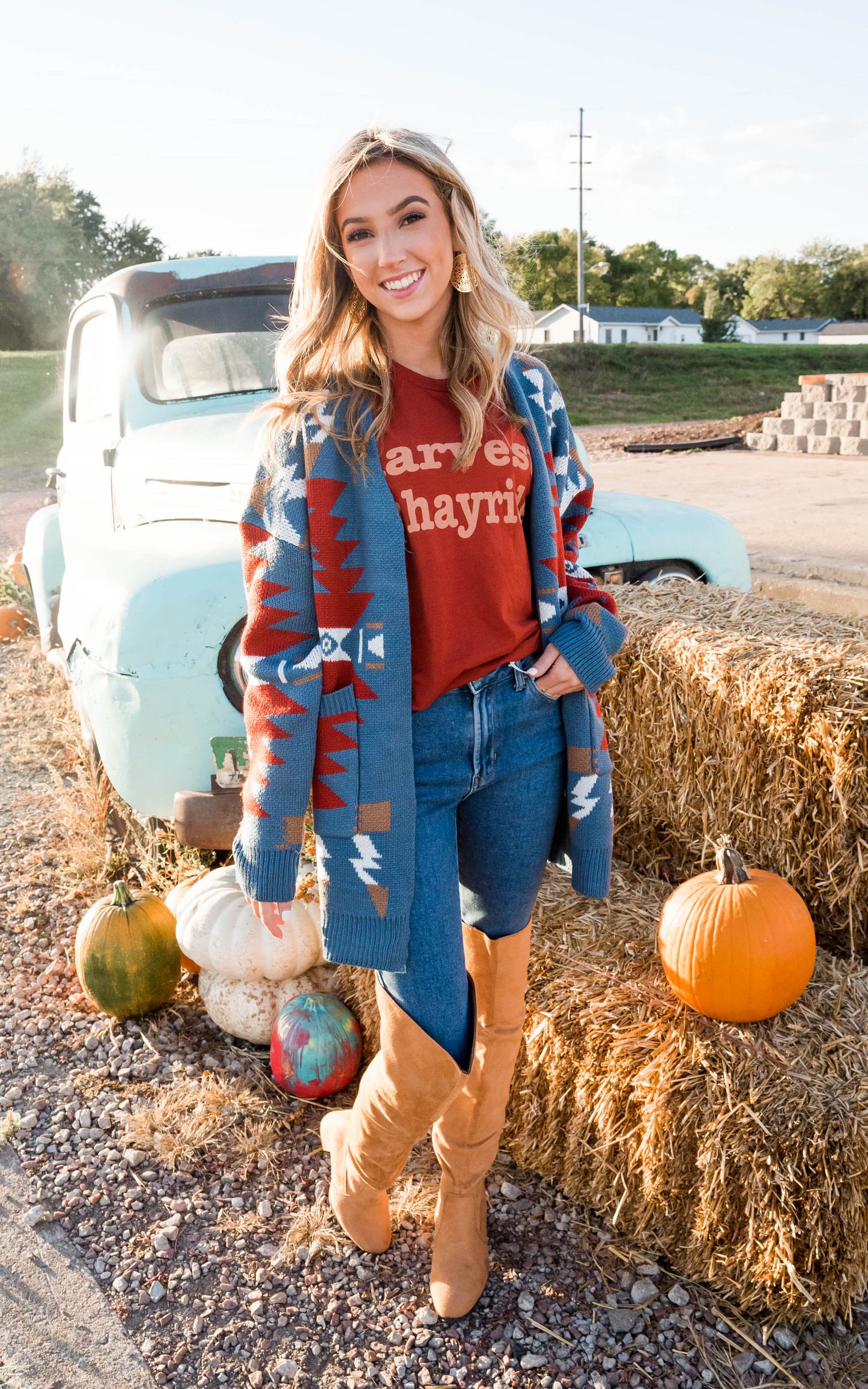  Harvest & Hayrides T-Shirt, CLOTHING, BAD HABIT APPAREL, BAD HABIT BOUTIQUE 